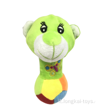 Top Paw Peluche Green Squeak Bear Toy